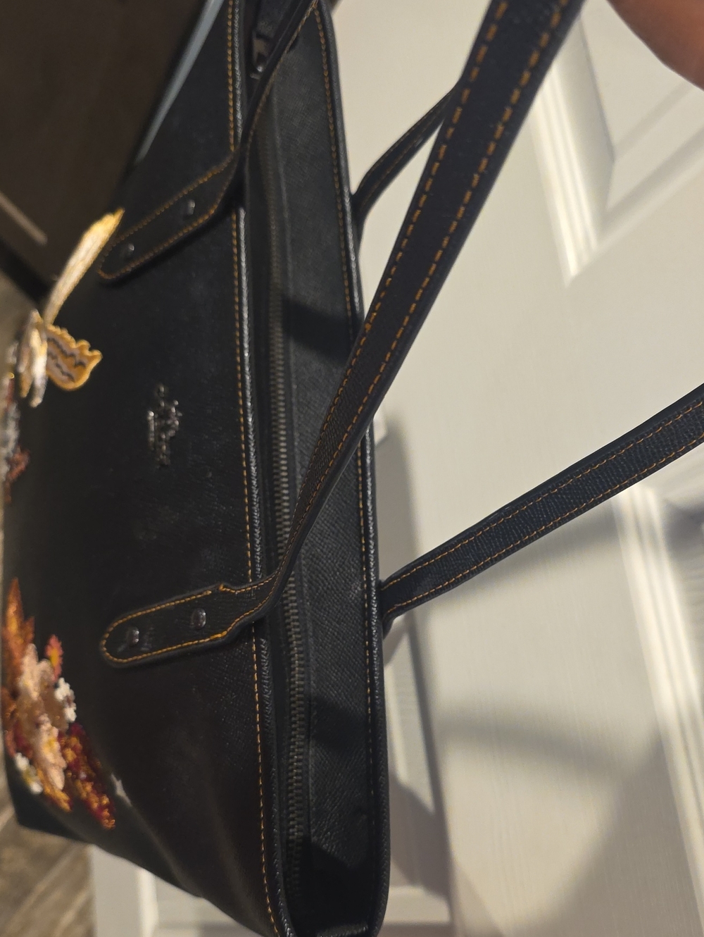 Coach City Zip Tote with Tattoo Embroidery - Picture 7 of 13
